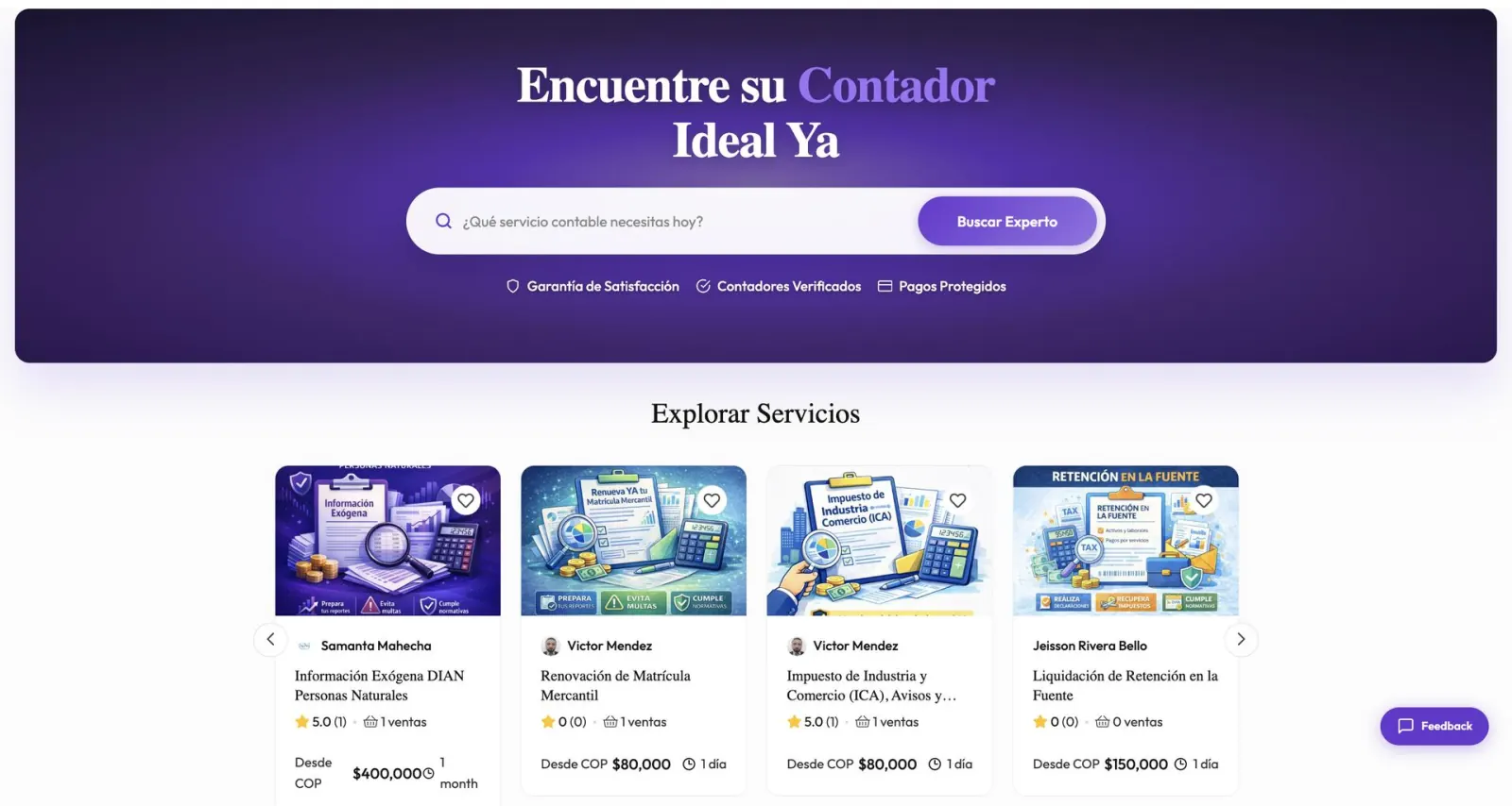 Portada del marketplace Yatson.co